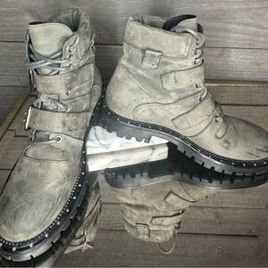 Classic Modern Free People Boots~Stud and Strappy~ Sz 39 Womens